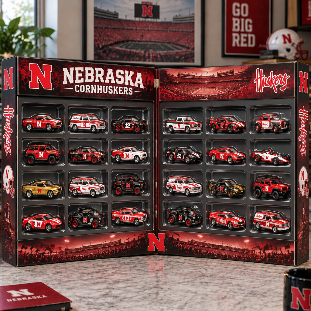Nebraska Cornhuskers Premium Mini Car Advent Calendar